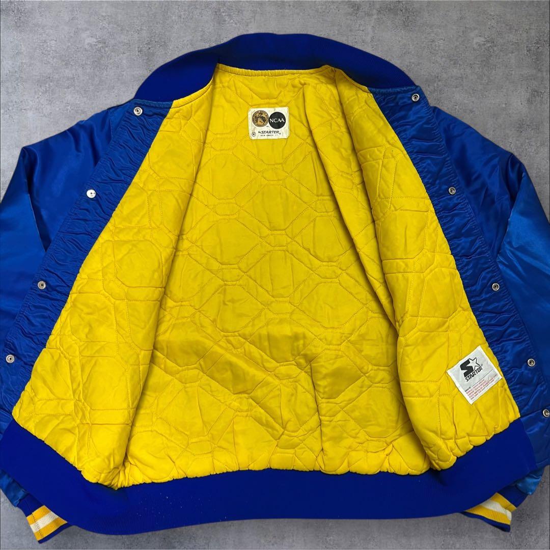 80s STARTER ピッツバーグ大学 サテンスタジャン カレッジ刺繍ロゴ