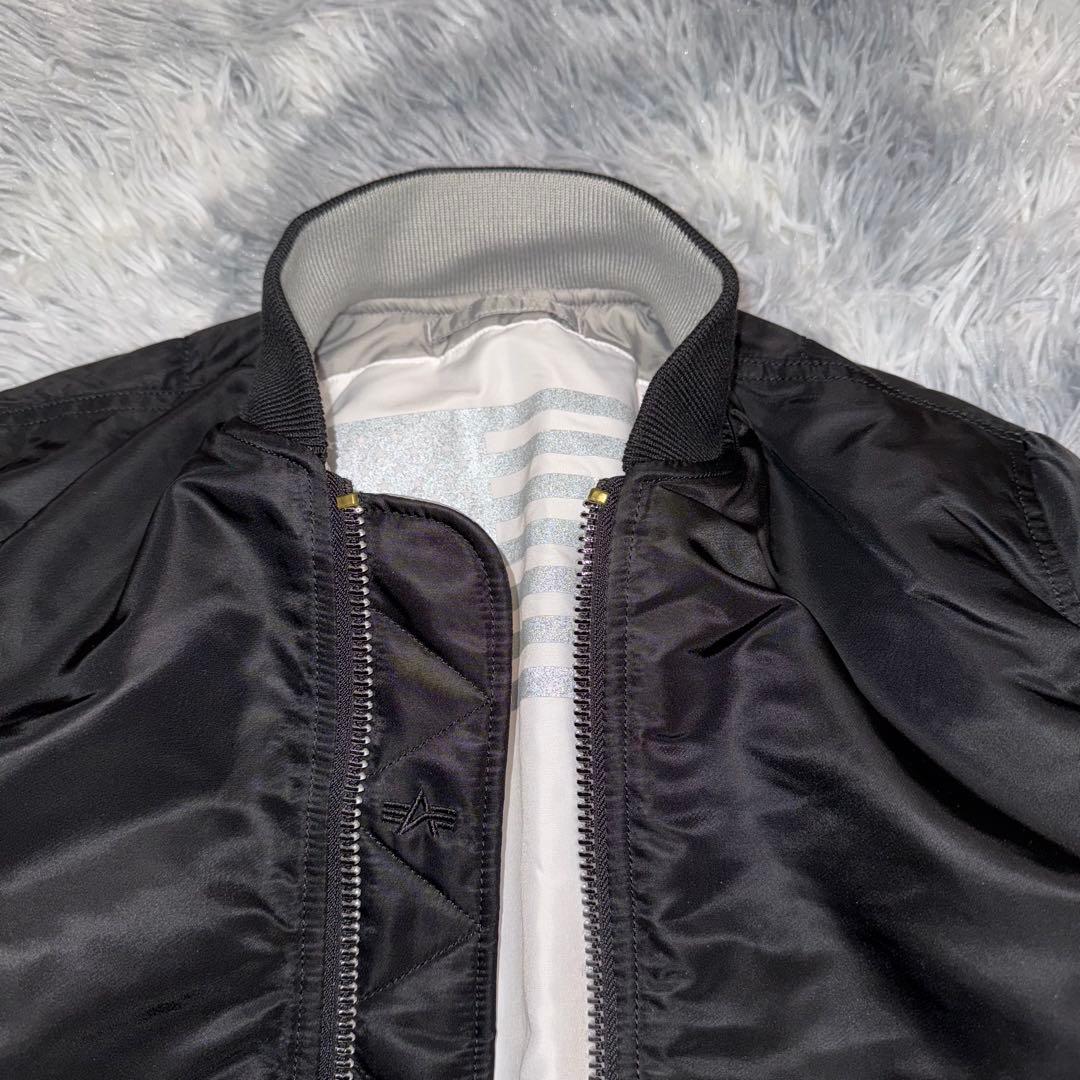 美品 Alpha Industries MA-1 フライトジャケット 星条旗