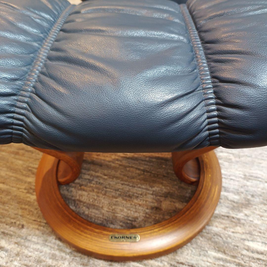 【セット販売】エコーネス　 レザー リクライニングチェア　①チェア