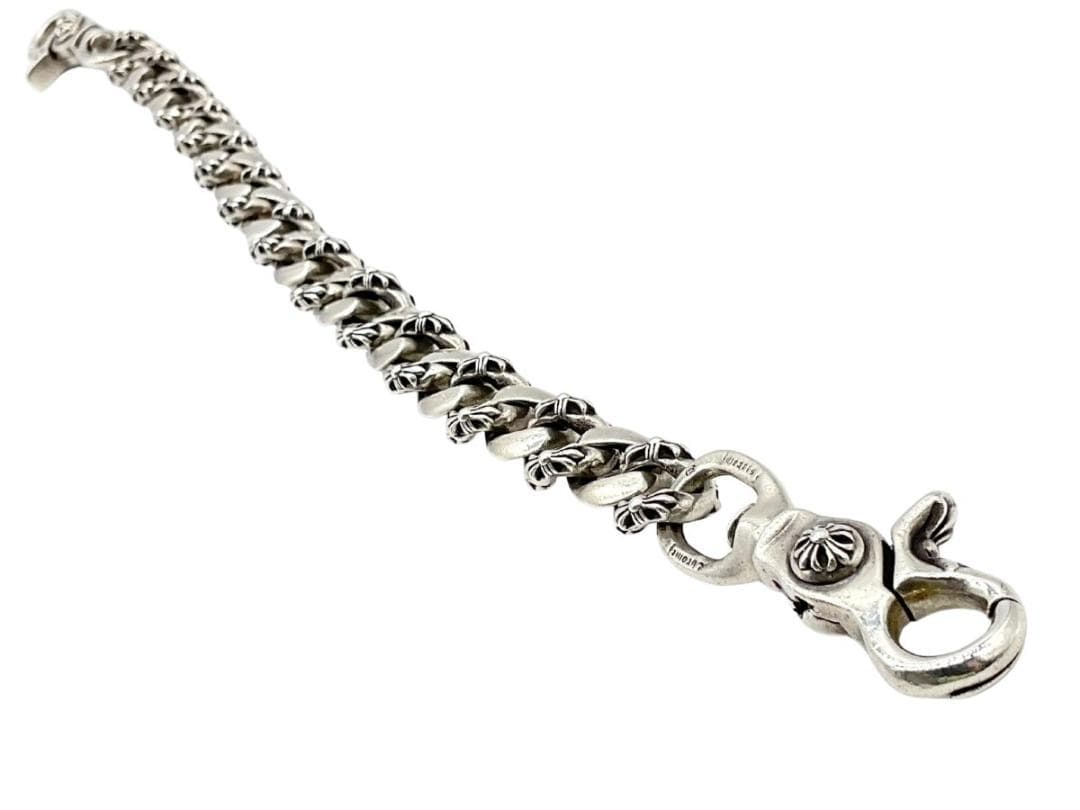 【美品】CHROME HEARTS 2クリップ ウォレットチェーン　ショート