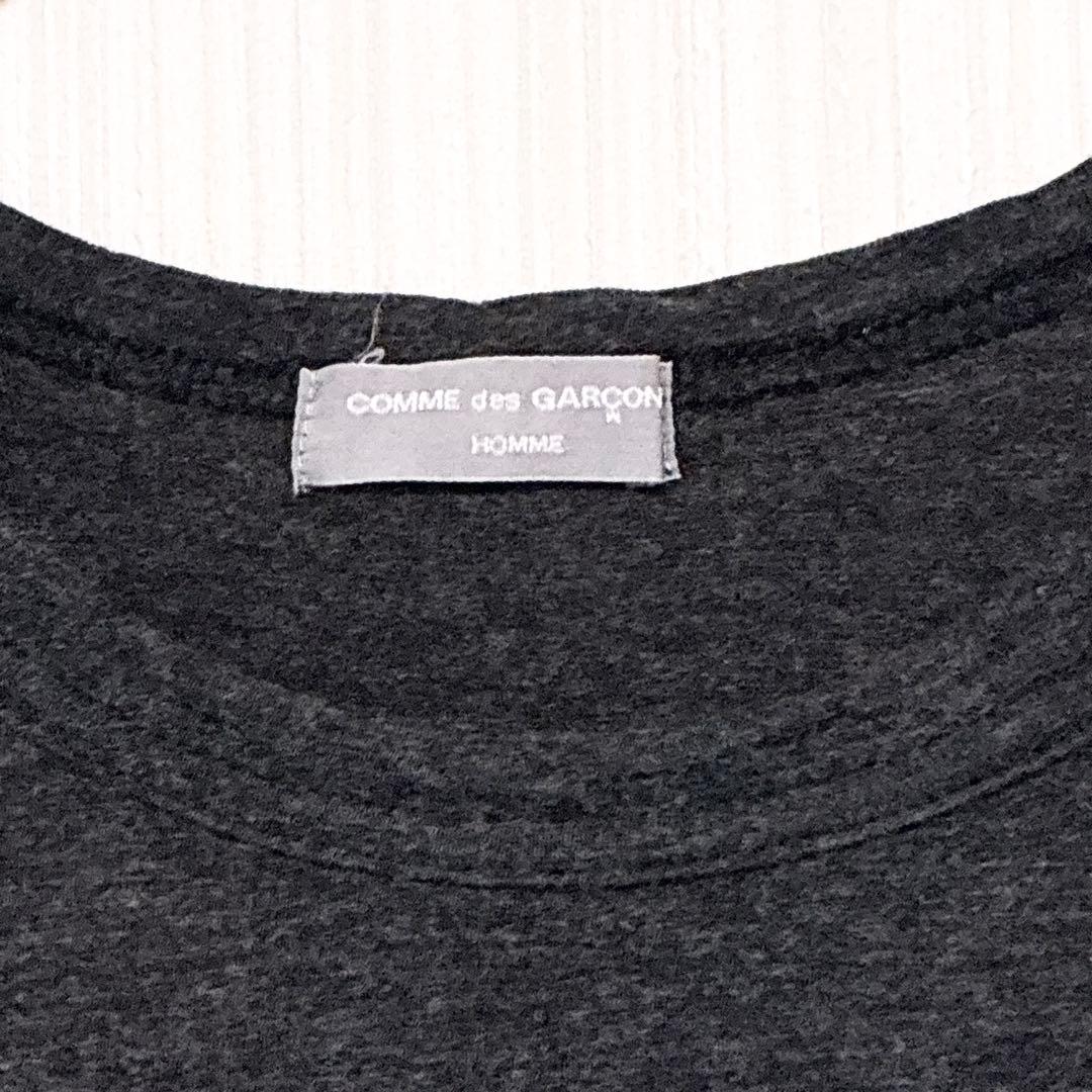 ✨極美品✨コムデギャルソンオム　ウール✖️コットン　ロングtシャツ　グレー