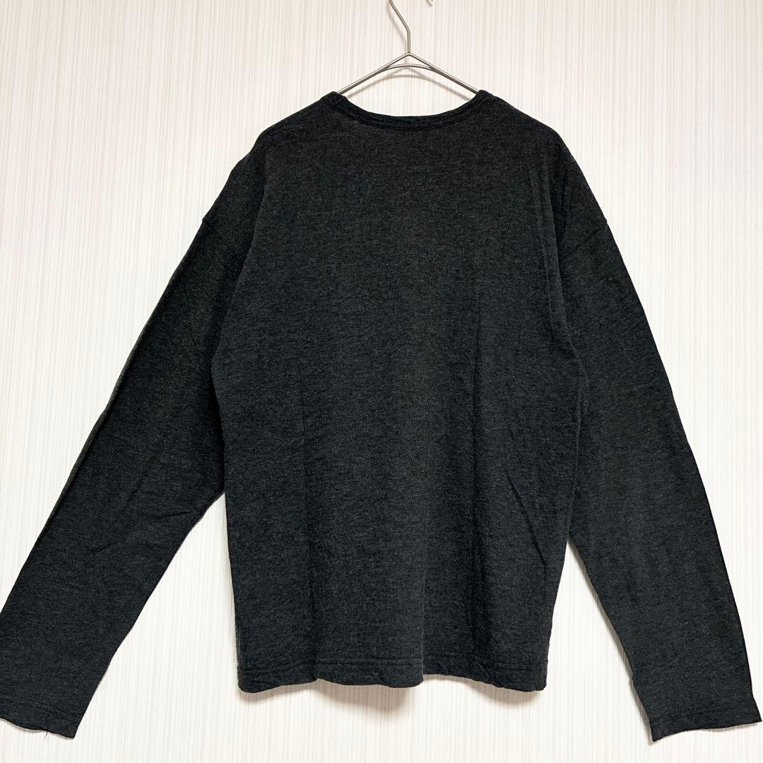 ✨極美品✨コムデギャルソンオム　ウール✖️コットン　ロングtシャツ　グレー