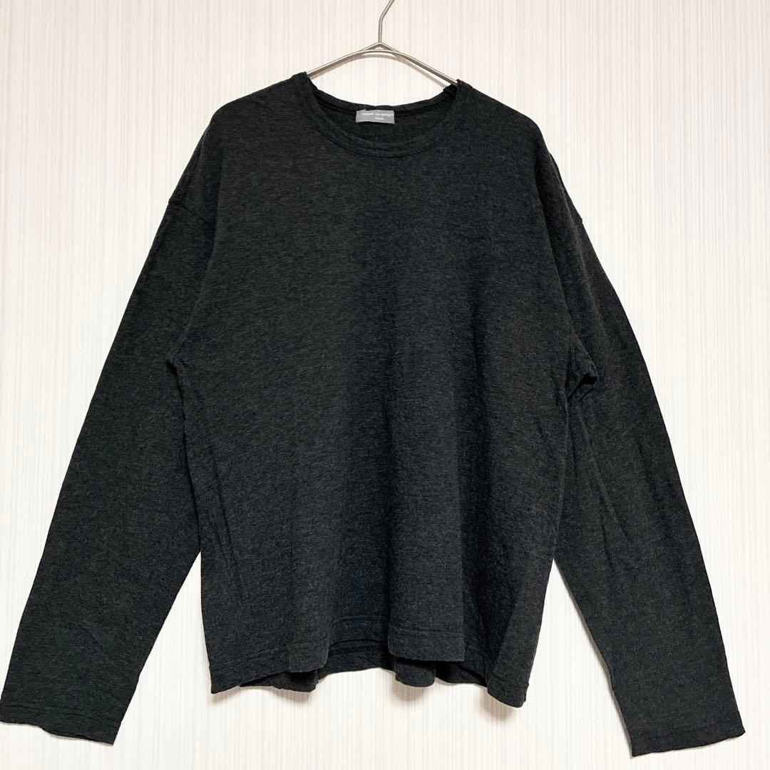 ✨極美品✨コムデギャルソンオム　ウール✖️コットン　ロングtシャツ　グレー