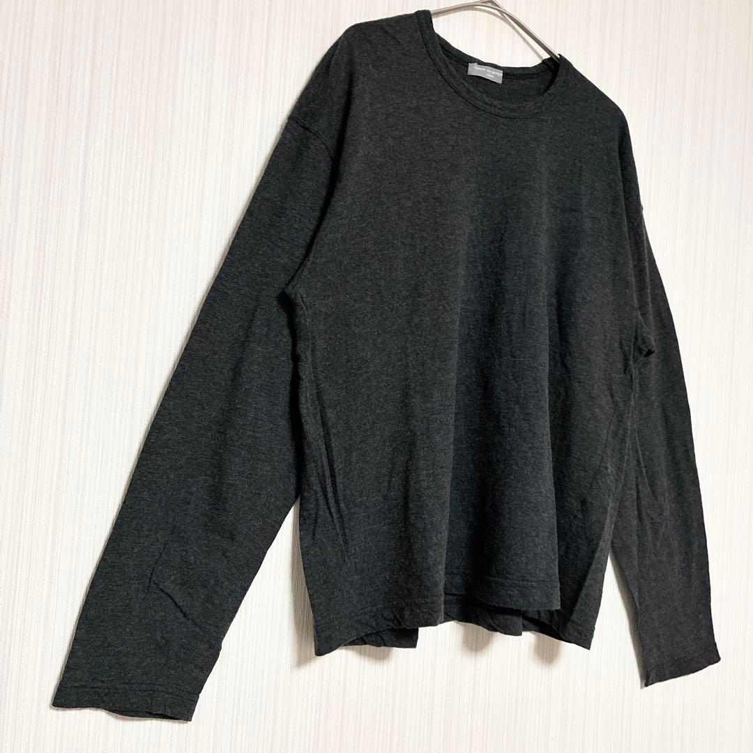 ✨極美品✨コムデギャルソンオム　ウール✖️コットン　ロングtシャツ　グレー