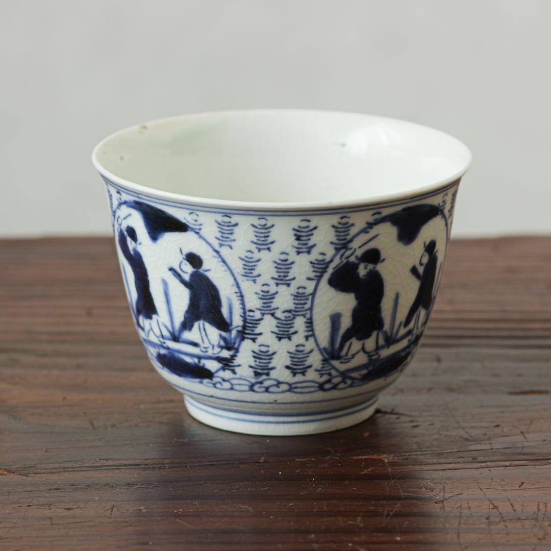 古伊万里　伊万里　江戸　中期　型紙摺　印判手　向付