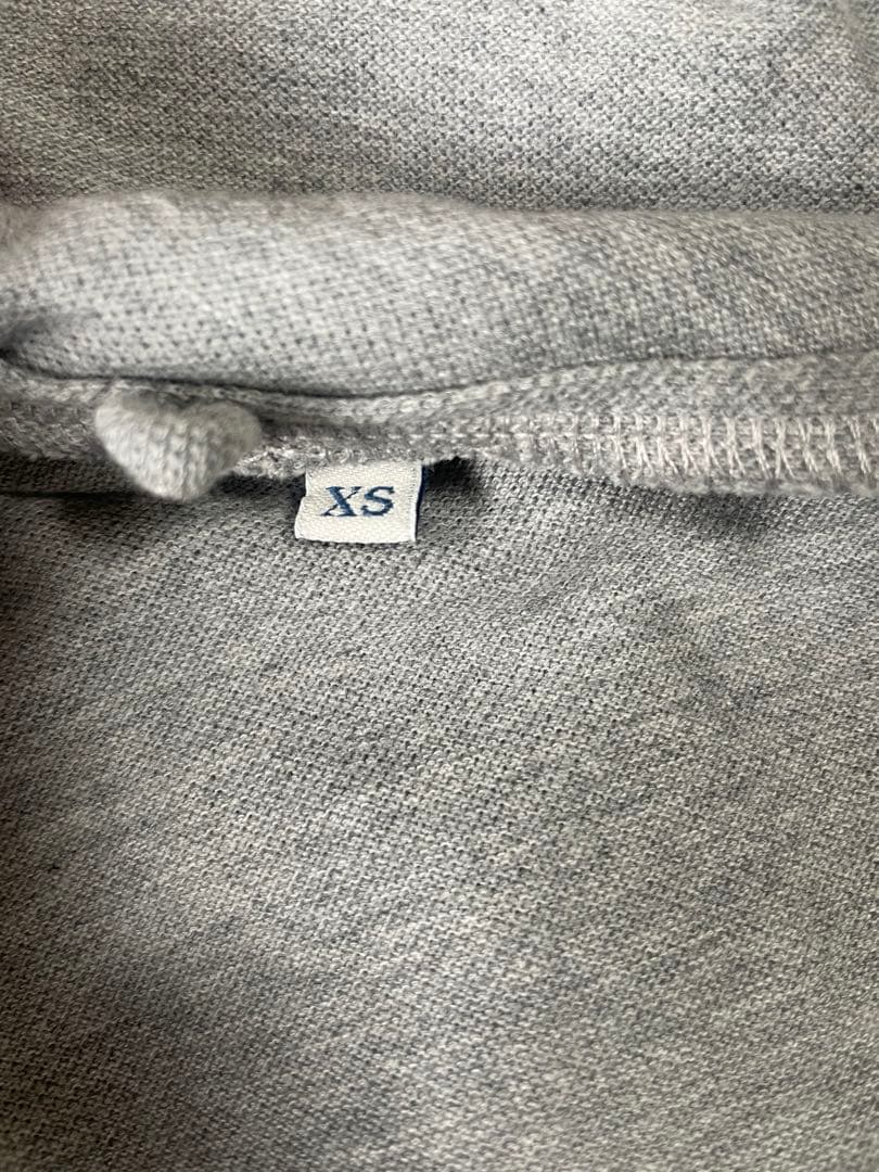 MONCLER モンクレール襟ロゴ　ポロシャツ　XS グレー