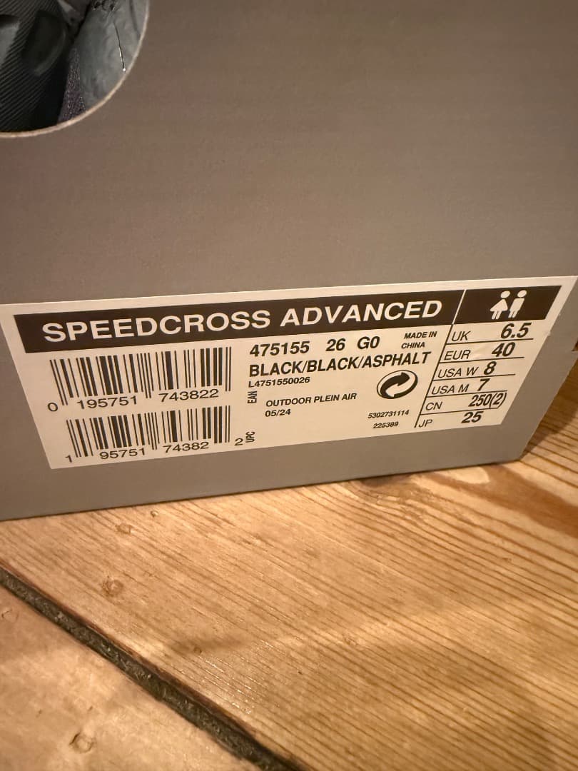 美品SALOMON/サロモン/SPEEDCROSS ADVANCED 25センチ