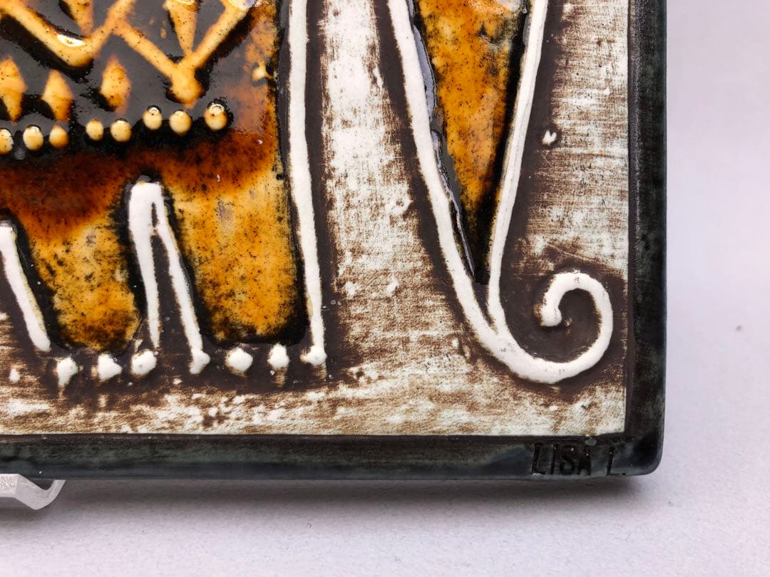 リサ・ラーソン（Lisa Larson）　陶板　象