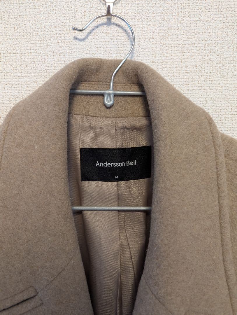 【美品】Andersson Bell ベージュ カシミヤコート M