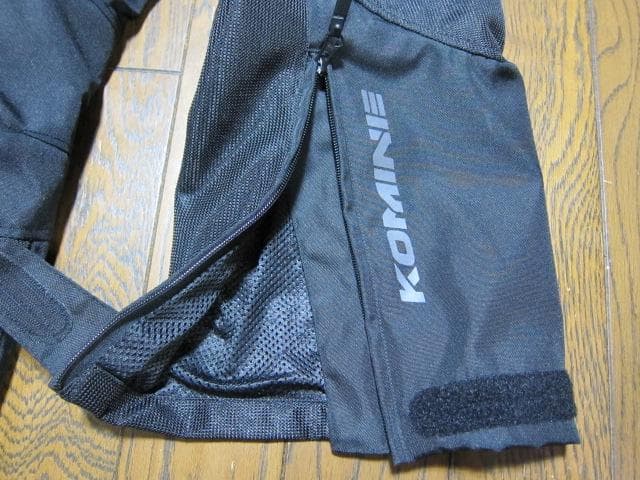 【美品】コミネ プロテクトライディングメッシュパンツ ブラック XL