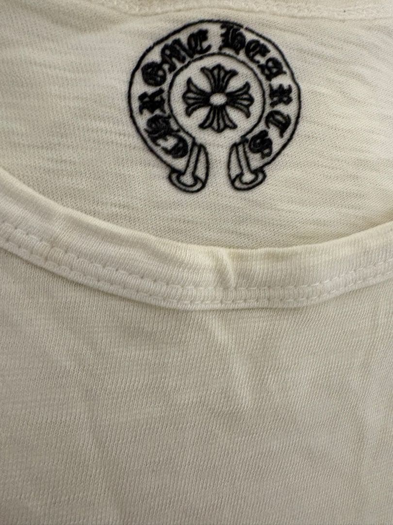 CHROME HEARTSラグラン ロンt ホワイト/グレー raglan