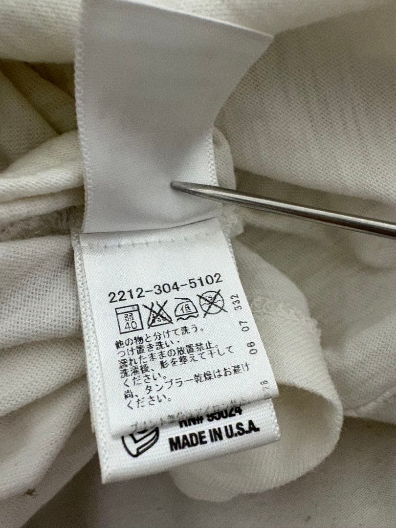 CHROME HEARTSラグラン ロンt ホワイト/グレー raglan