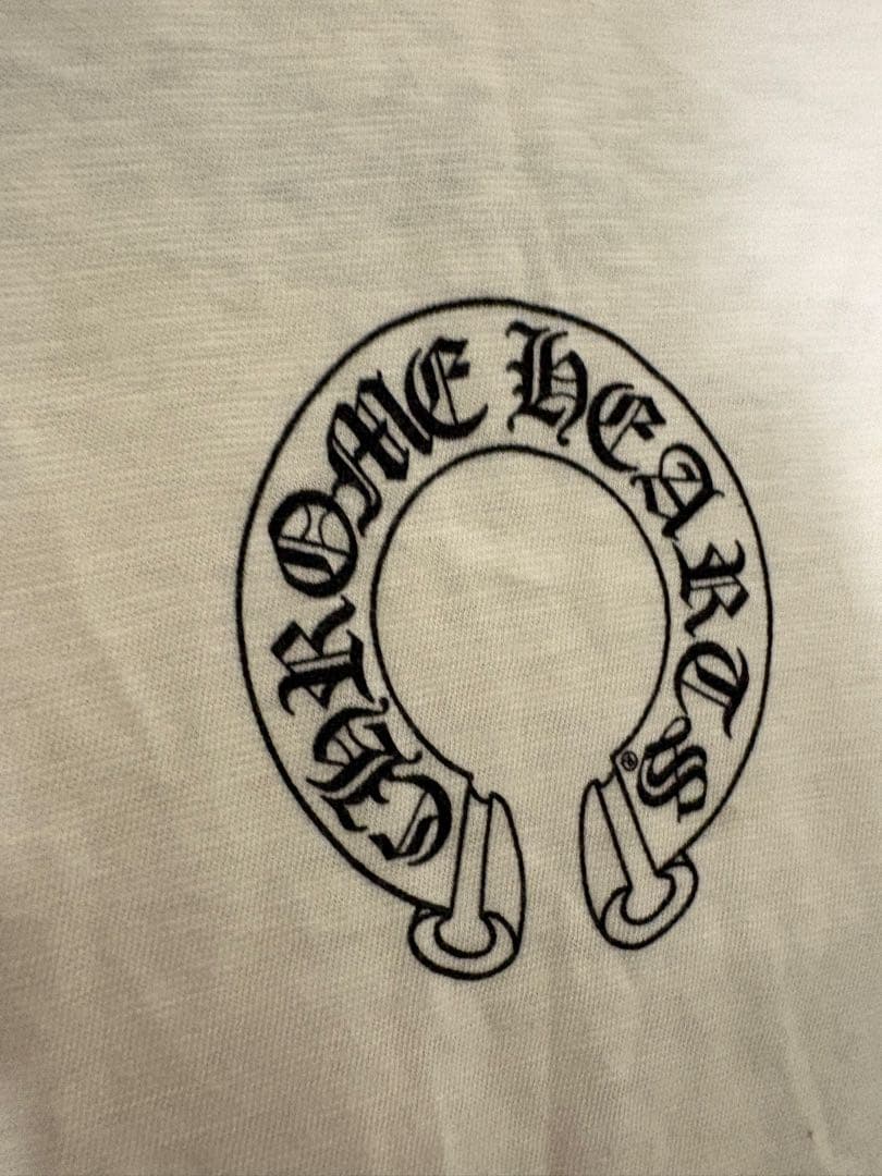 CHROME HEARTSラグラン ロンt ホワイト/グレー raglan