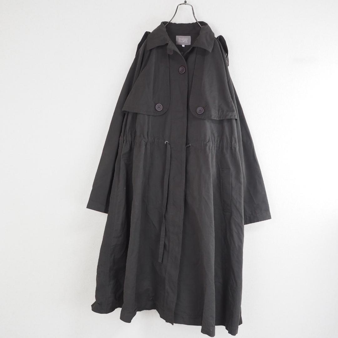 A4312★美品★TOKUKO1erVOL*トレンチコート*ロング丈*9*焦げ茶