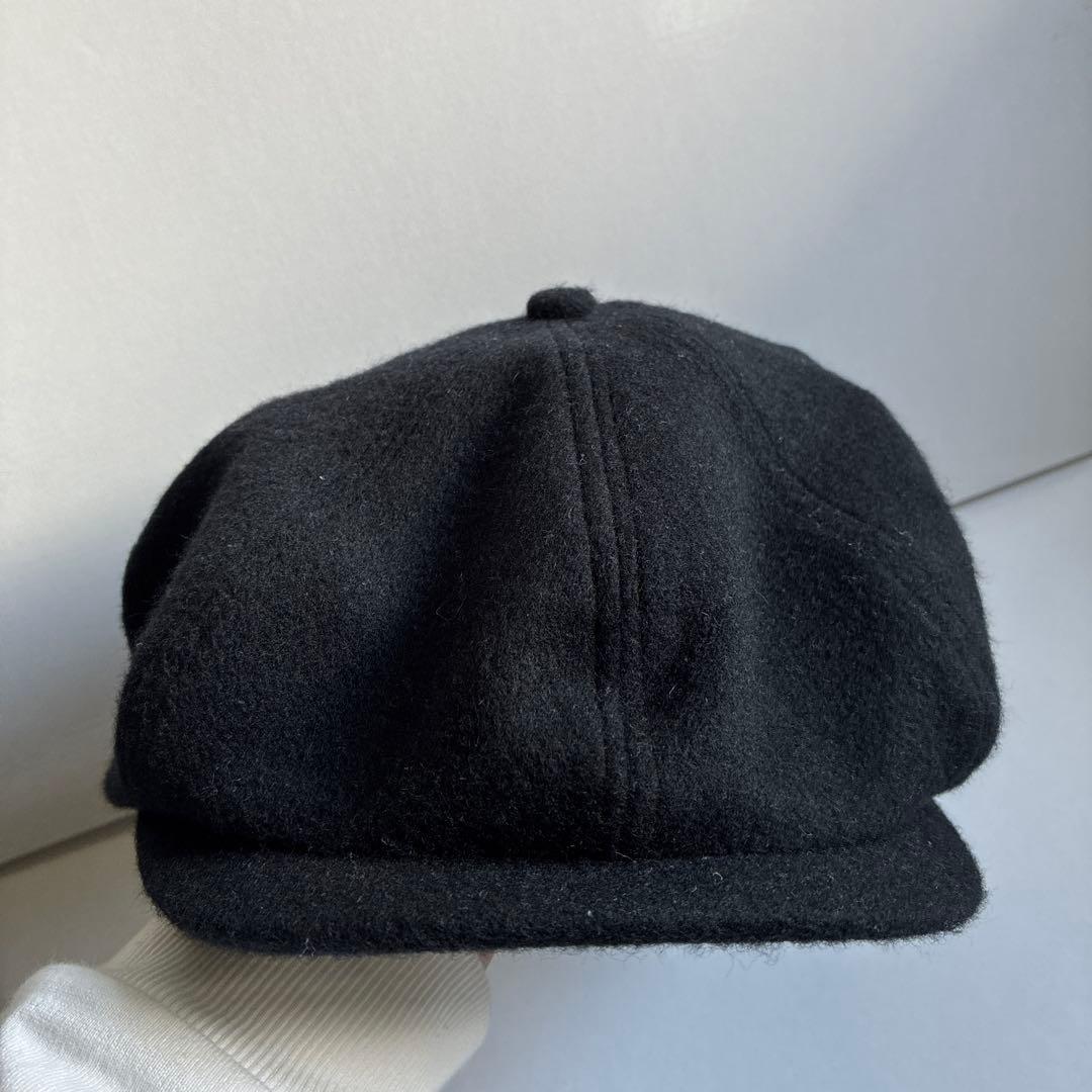 ウール 黒 キャスケット　Ｈ.W.DOG 新品同様