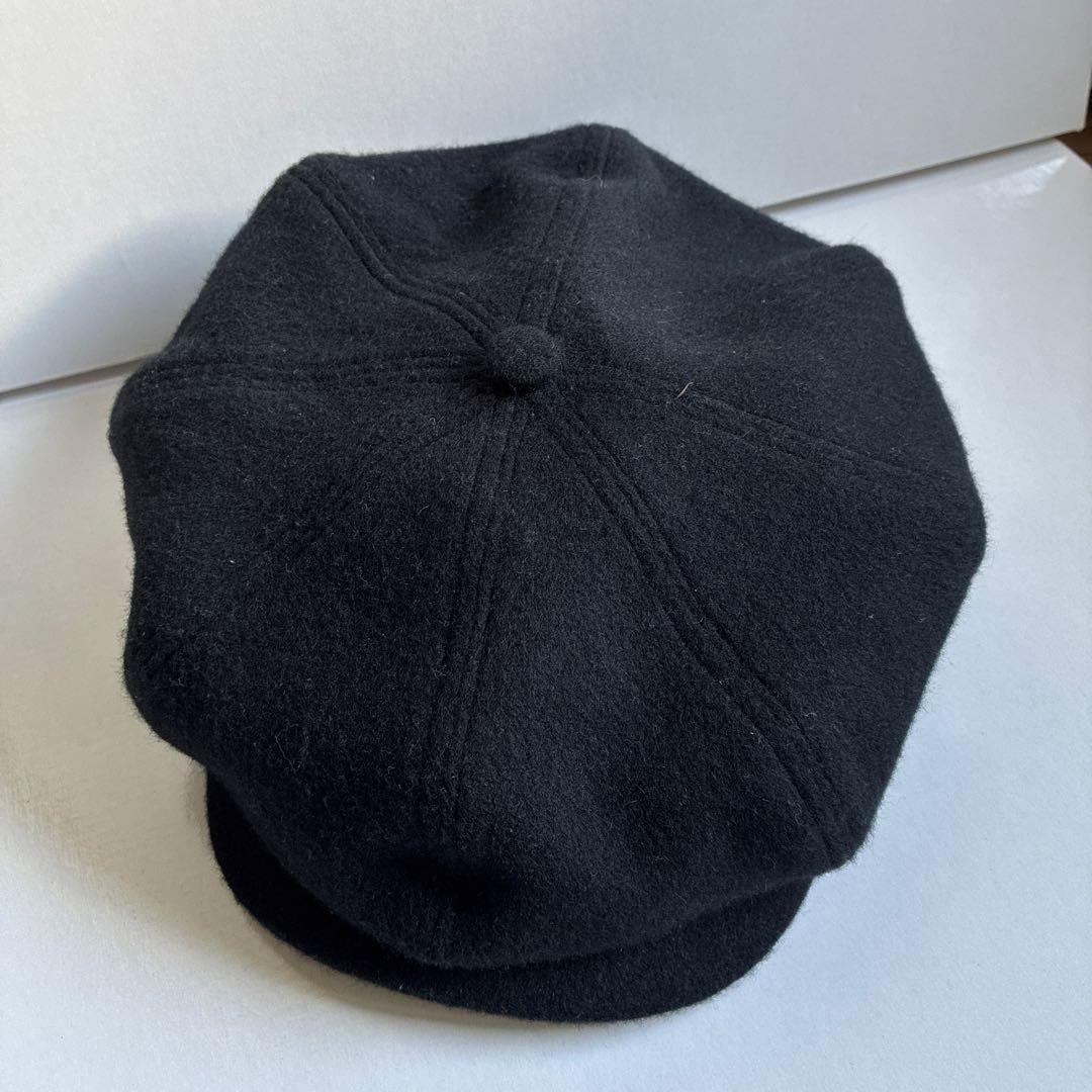 ウール 黒 キャスケット　Ｈ.W.DOG 新品同様