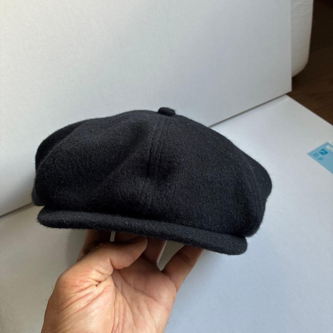 ウール 黒 キャスケット　Ｈ.W.DOG 新品同様