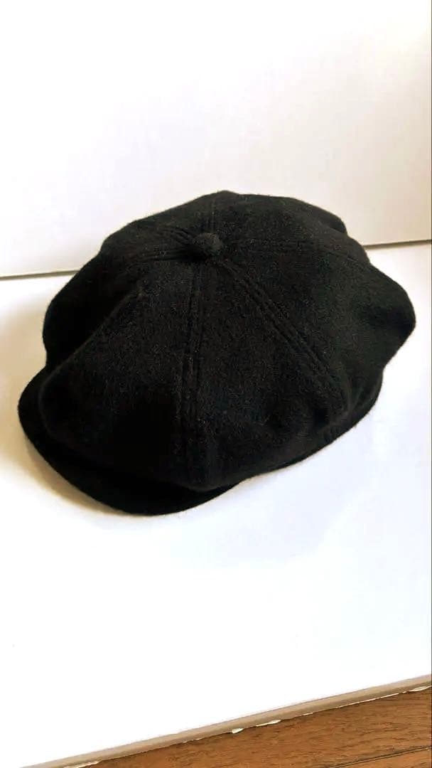 ウール 黒 キャスケット　Ｈ.W.DOG 新品同様