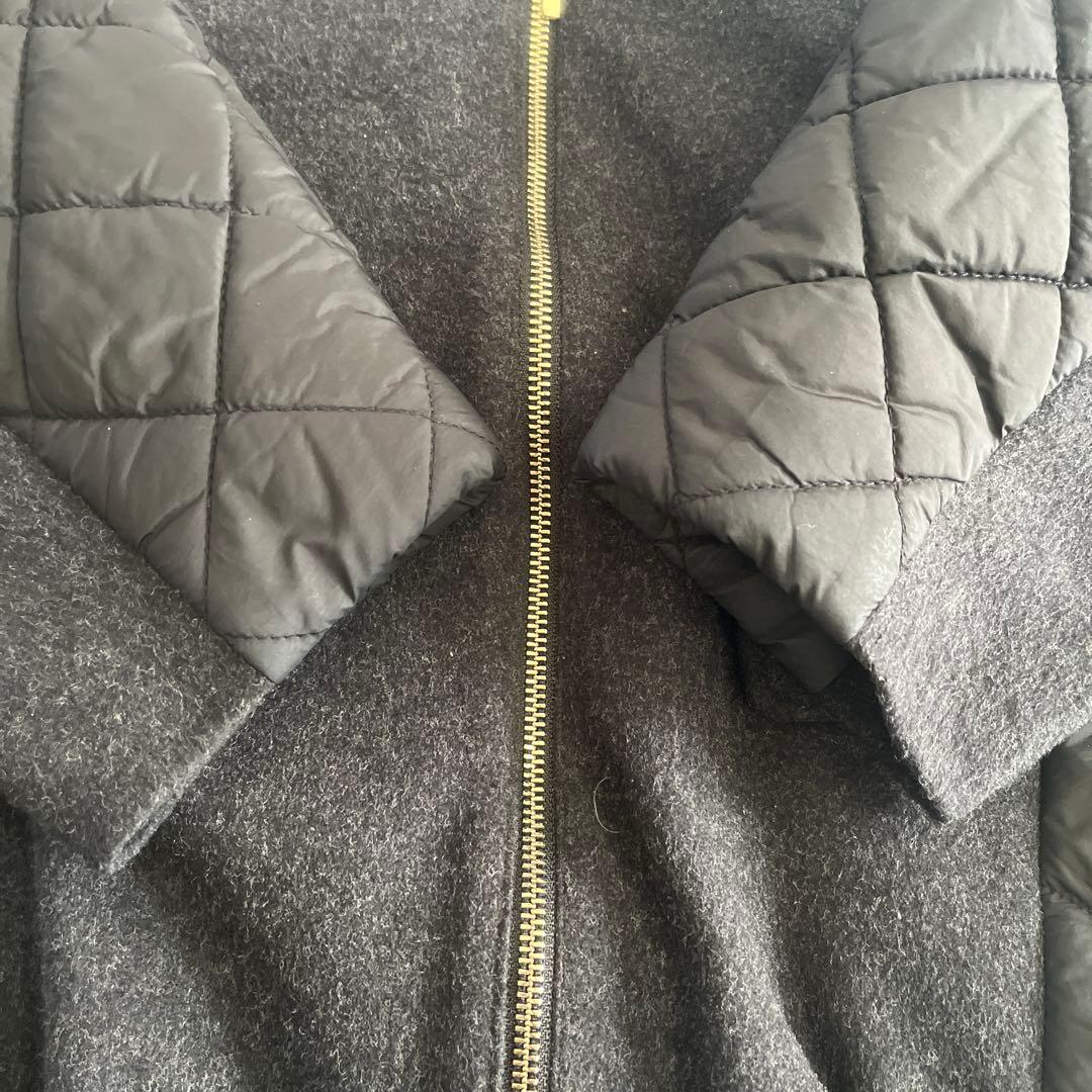 Eimee Law メルトン&キルトファーフーディブルゾン 美品