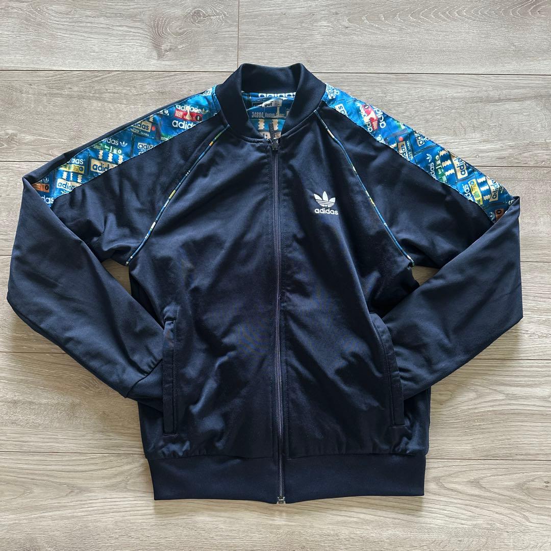 adidas リバーシブル　セットアップ　スウェット　ジャージ　M 総柄