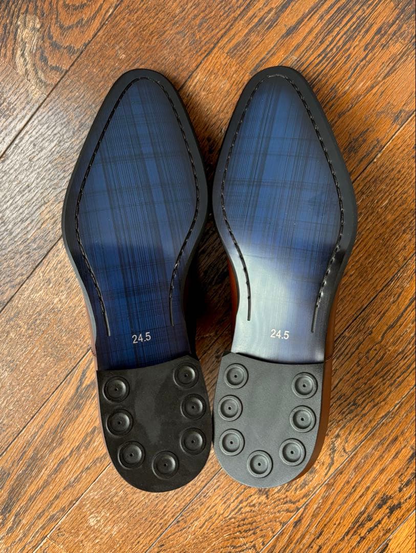 【REGAL】美品！ リーガル V104 内羽式ストレートチップ 24.5cm