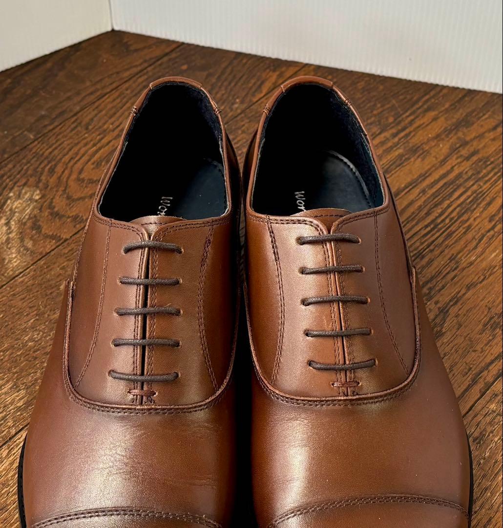 【REGAL】美品！ リーガル V104 内羽式ストレートチップ 24.5cm