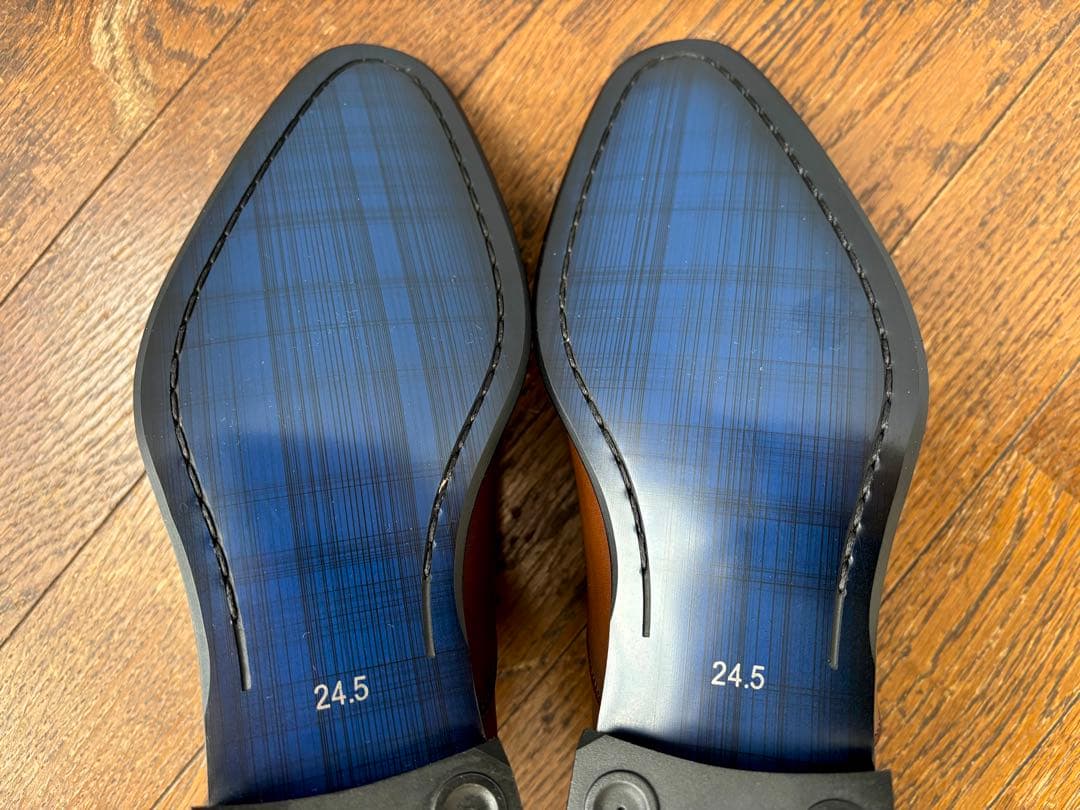 【REGAL】美品！ リーガル V104 内羽式ストレートチップ 24.5cm