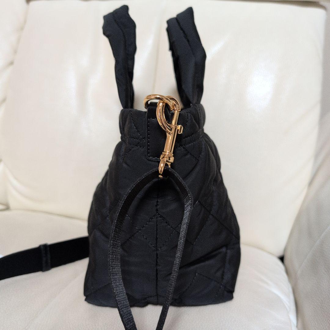 ☆マークジェイコブス☆　キルティング素材の2wayバッグ　黒　極美品！