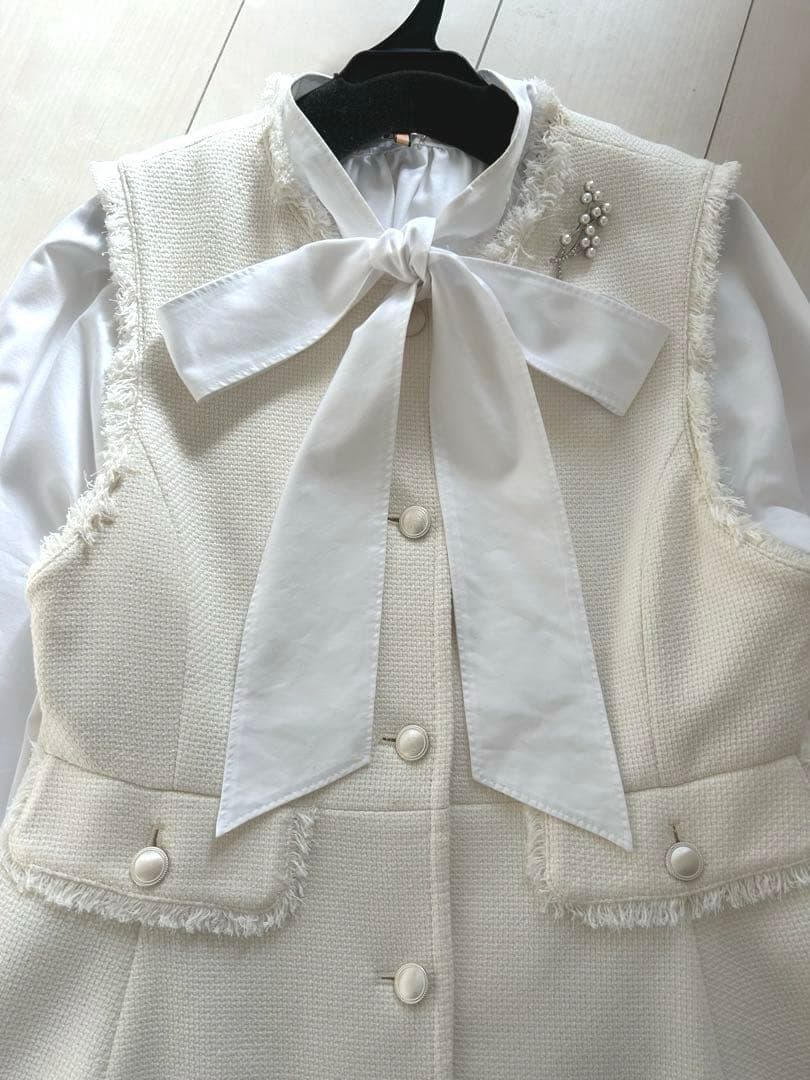 green label relaxing バケットペプラムジレ　ブラック　セット