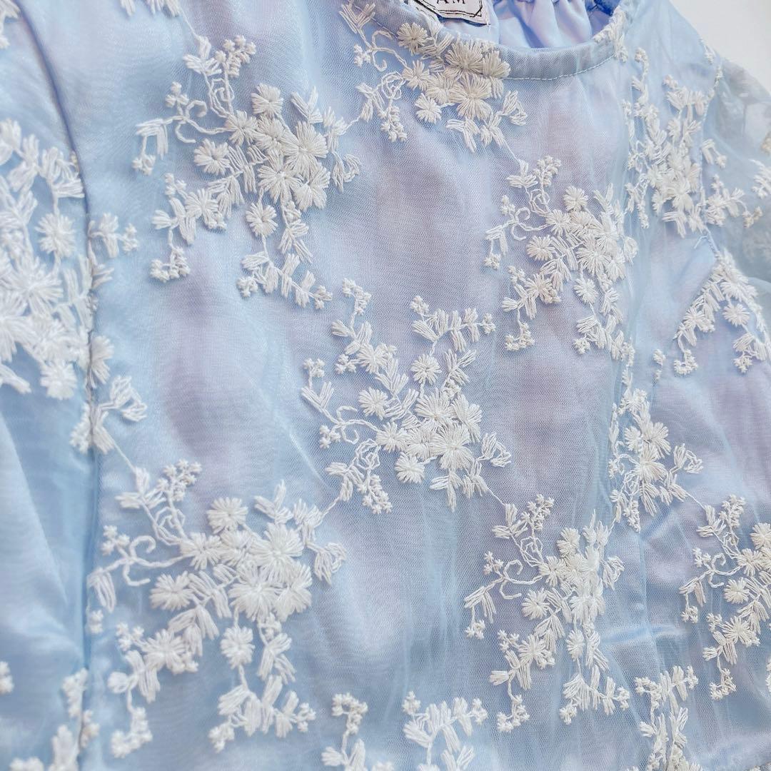 anyFAM 水色×ホワイト セレモニー 入学 卒園 発表会 フォーマル