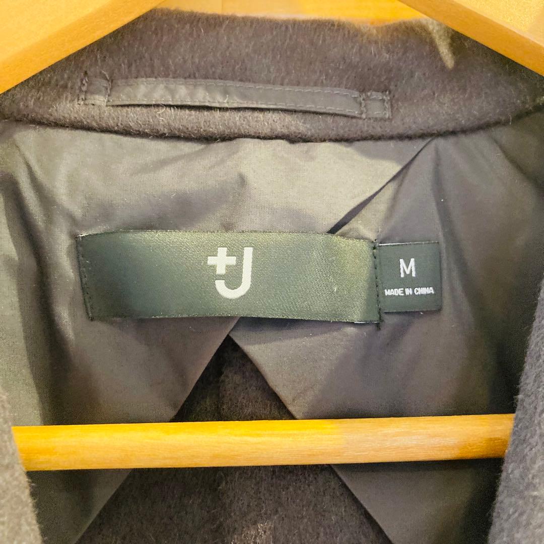 新品未使用タグ付　ユニクロ+J カシミヤブレンドチェスターコート ダークグレー