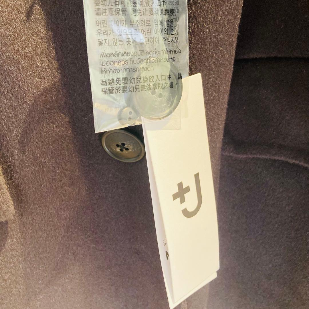 新品未使用タグ付　ユニクロ+J カシミヤブレンドチェスターコート ダークグレー