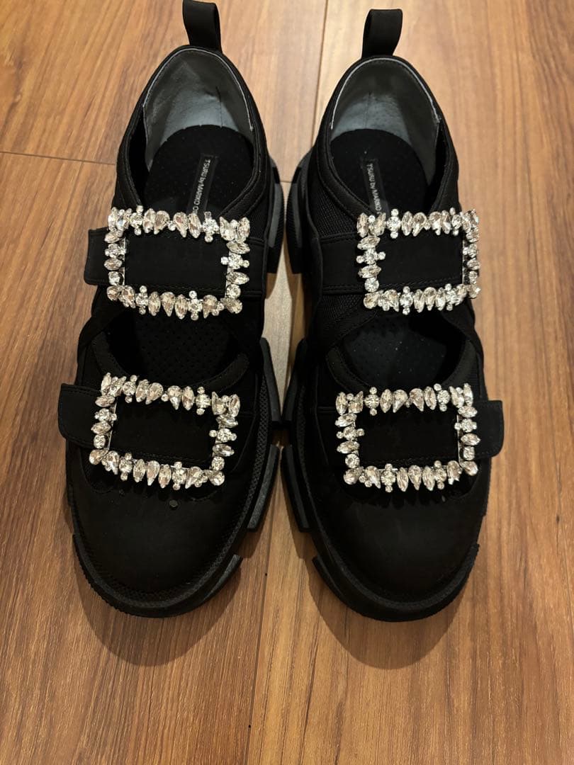 ツルバイマリコオイカワ　ビジュースニーカー　Lala 38