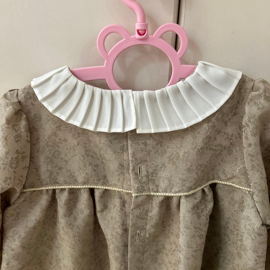 オリオン　ベージュ花柄ワンピースのみ