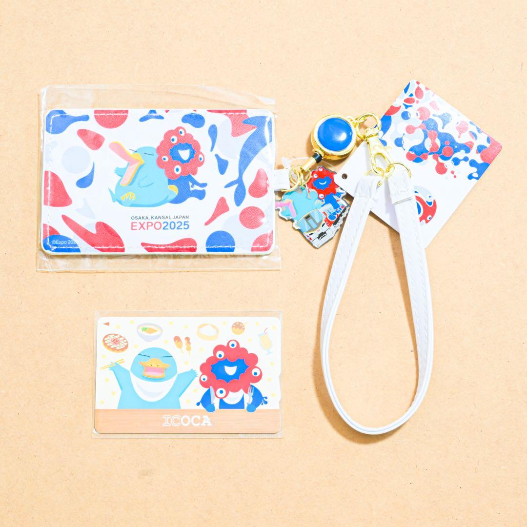 関西万博 JR西日本限定 万博限定デザイン ICOCA オリジナル合皮パスケース