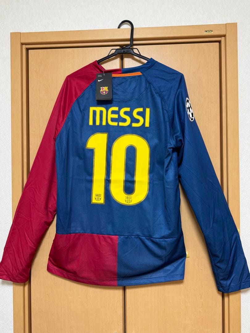 [新品、未使用]バルセロナ メッシ 長袖 ユニフォーム 08-09