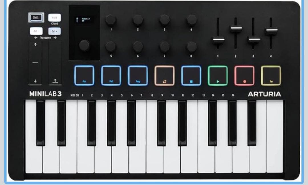 音楽気軽に作りたい人おすすめARTURIA MIDI MiniLab3