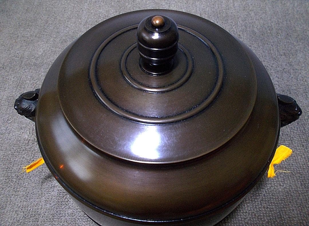 良品 未使用含む 高岡銅器 唐銅皆具 鋳師:金森左兵衛 台子皆具 共箱 送料込み