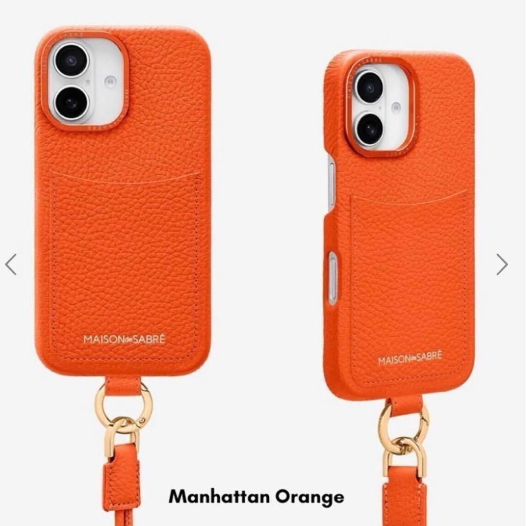 MAISON de SABRE ストラップ付スマホケース iPhone16