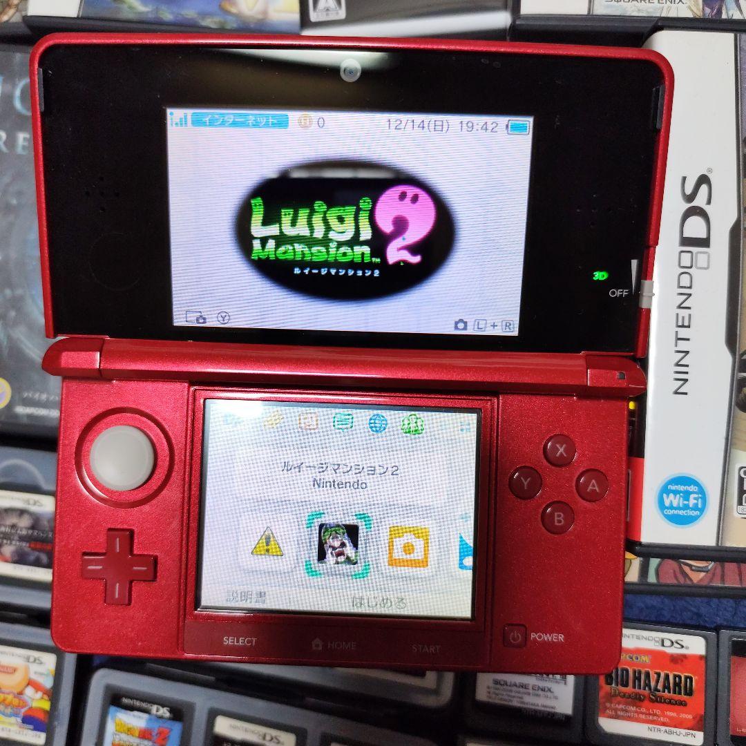 ニンテンドー3DS 赤 本体とゲームソフトセット