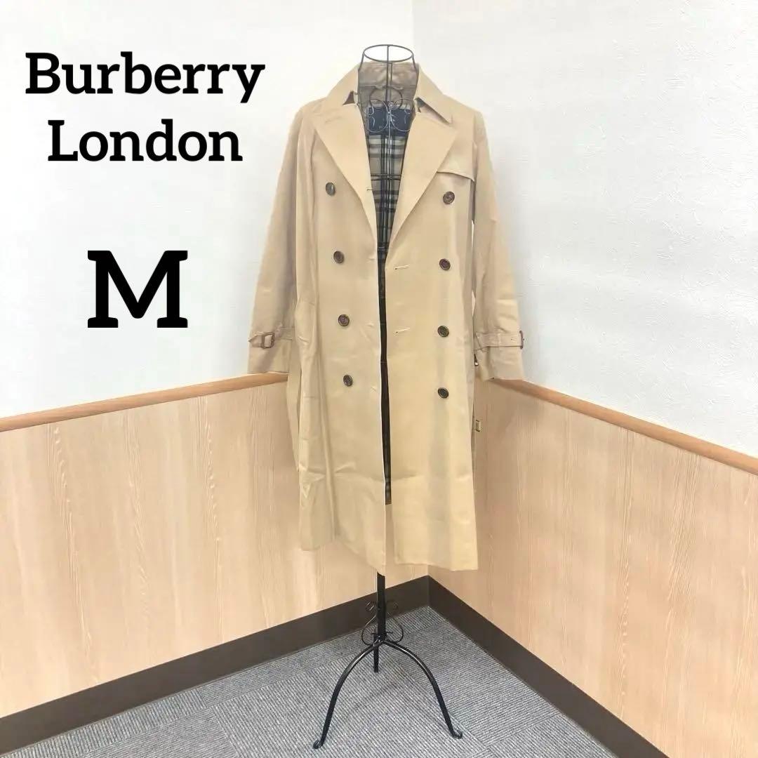 超美品　バーバリーロンドン　ベージュ　М　トレンチコート　ノバチェック☆