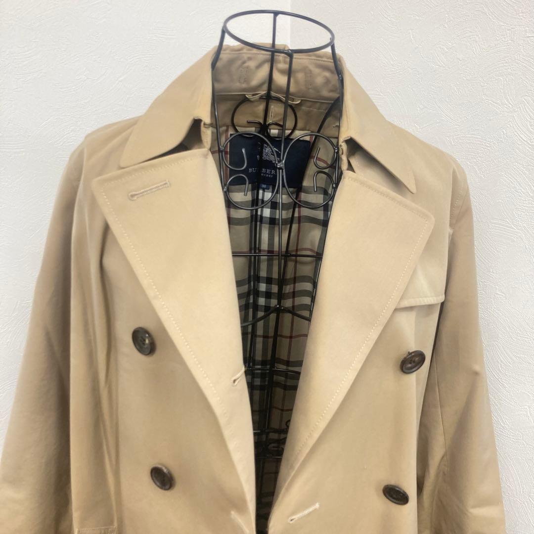 超美品　バーバリーロンドン　ベージュ　М　トレンチコート　ノバチェック☆