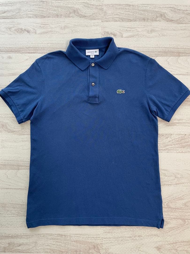 LACOSTE ポロシャツ S ブルー