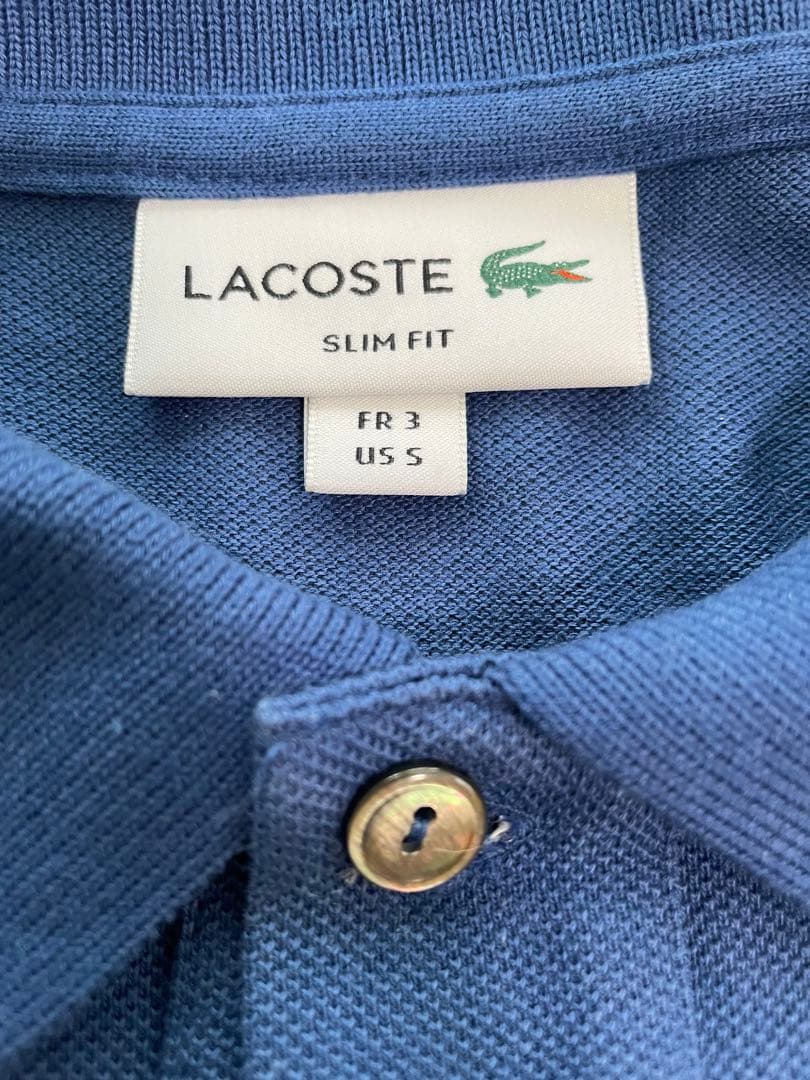 LACOSTE ポロシャツ S ブルー