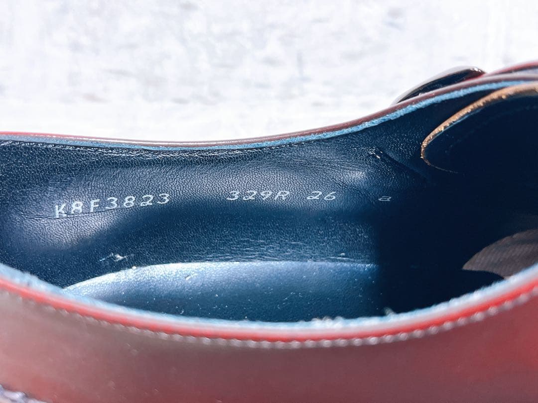 【未使用】REGAL ダブルモンク ビジネスシューズ 本革 ボルドー 26cm