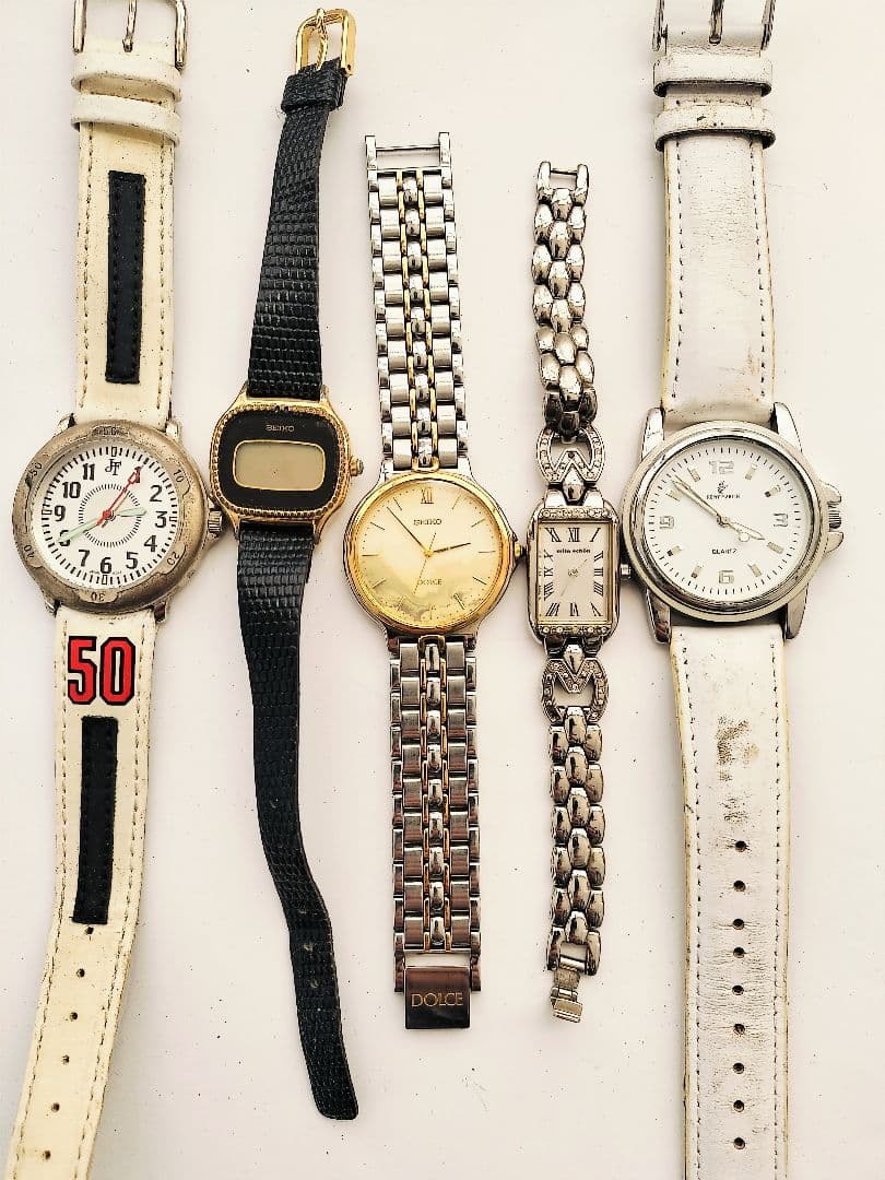 ジャンク時計50本セット オメガ/ロンジン/ティソ/ドルチェ/シチズン等まとめて