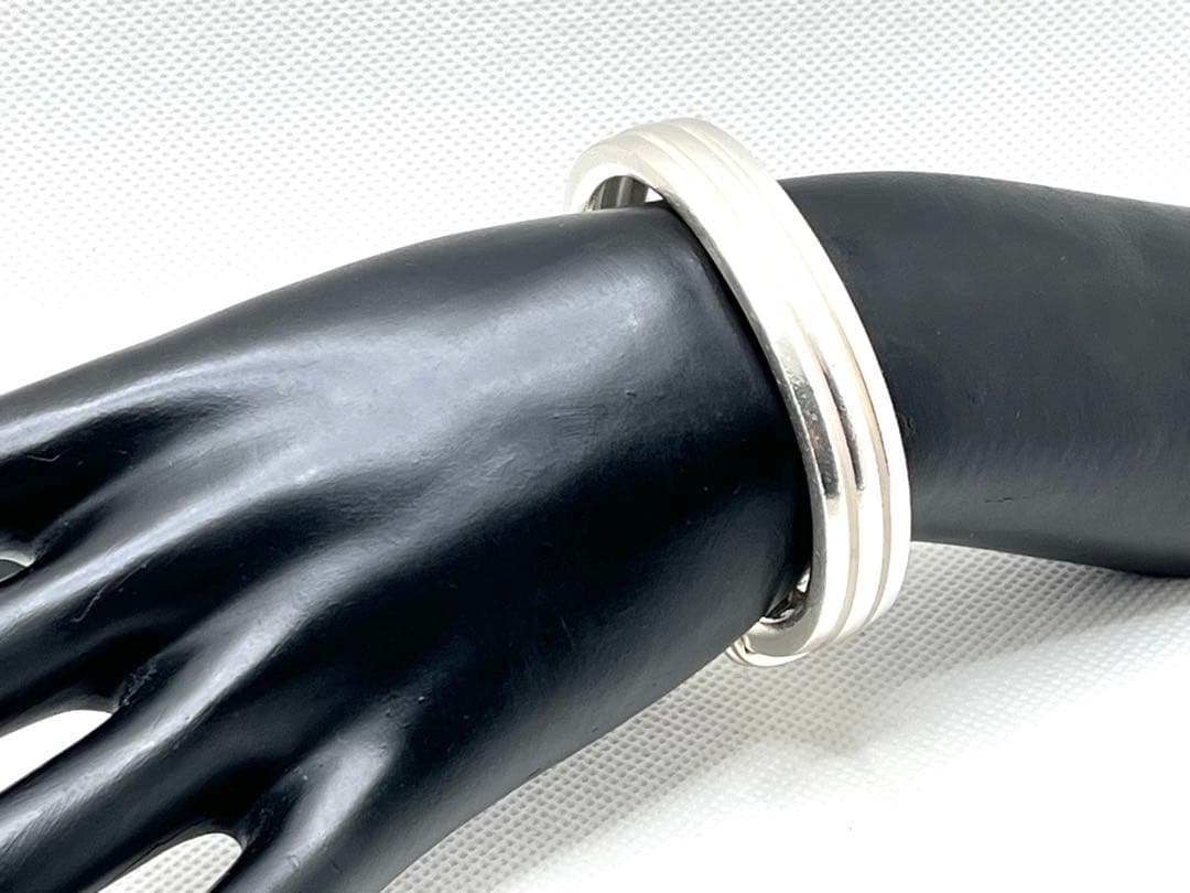 h141 希少　ヴィンテージ　ティファニー　1995 グルーブド　バングル925