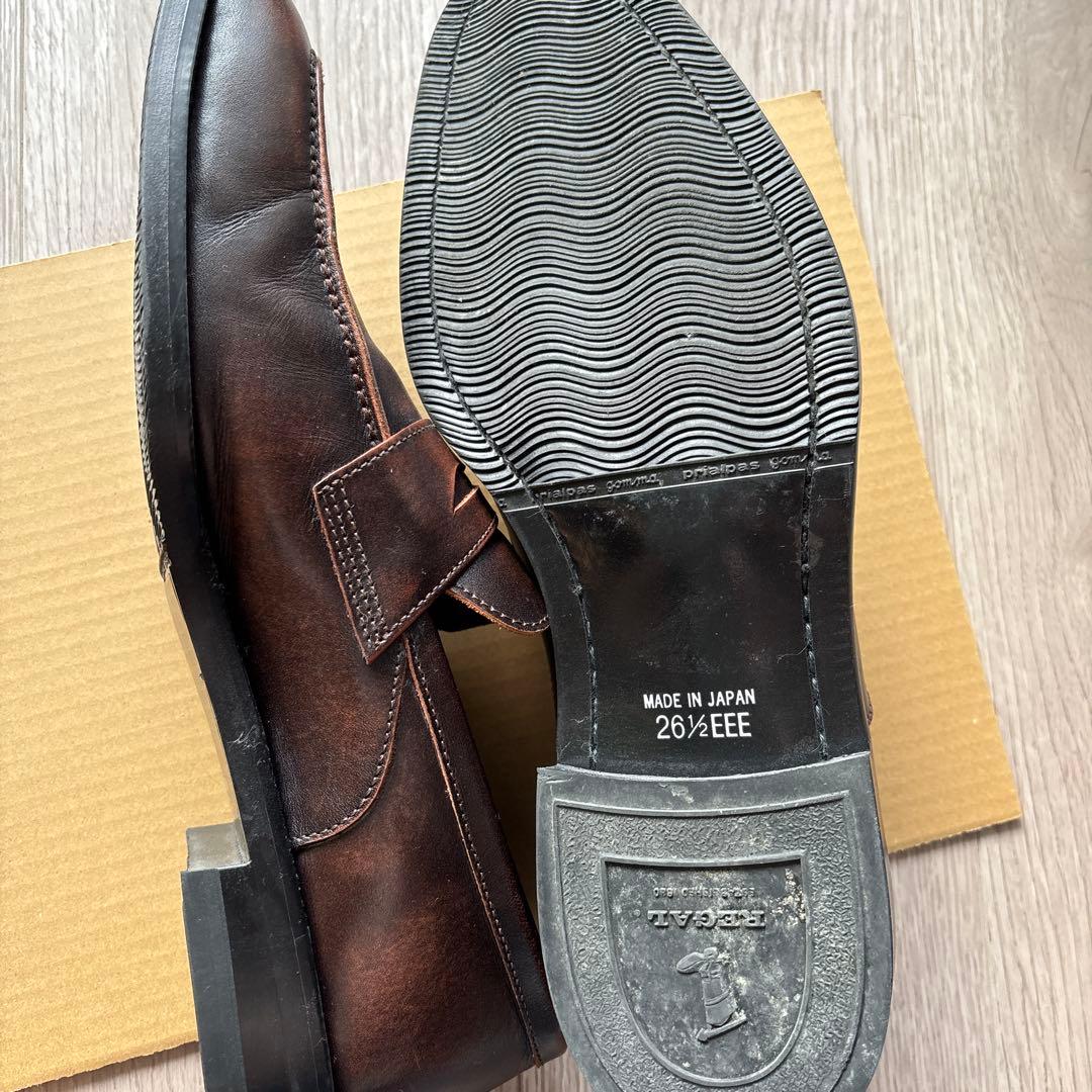 REGAL ブラウン ドレスシューズ モカシン　26.5 EEE