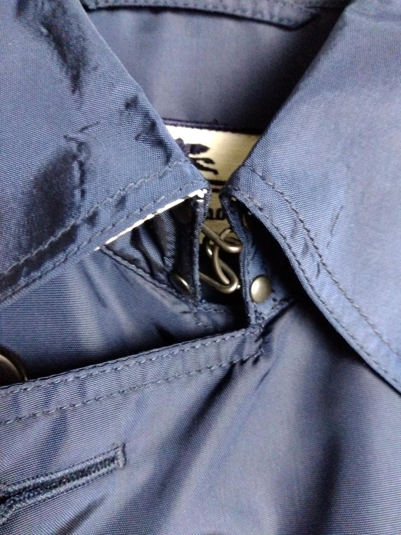 【希少デザイン】エトロ　チェスターコート　ネイビー