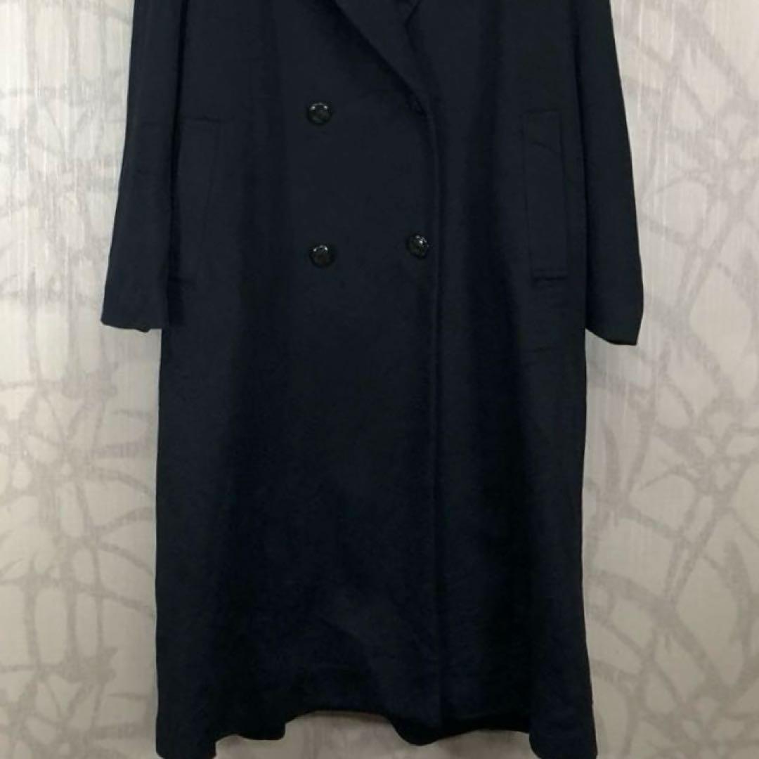 ピアチェンツァ PIACENZA カシミヤ ロングコート ブラック　R